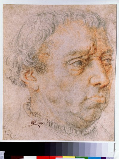 Männergesicht (Porträt eines Mannes) von Dutch School
