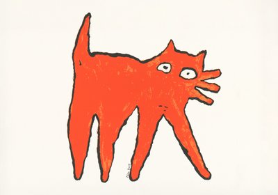 Orange Katze von EDEN KALIF