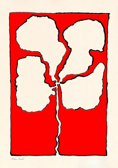 Rote Blume von EDEN KALIF