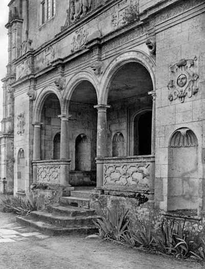 Die Loggia, Cranborne Manor House, Dorset von E. Bastard