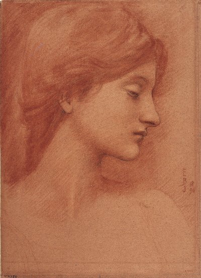 Weiblicher Kopf von E. Burne Jones