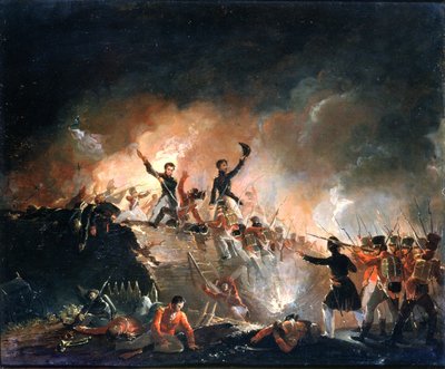 Zurückweisung der Briten bei Fort Erie, 15. August 1814 von E. C. Watmough