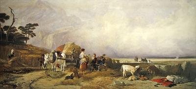 Ernte in den Highlands von E. and Callcott A. W. Landseer