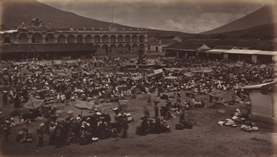 Platz und Vizekönigspalast-Antigua de Guatemala, 1877 von Eadweard Muybridge