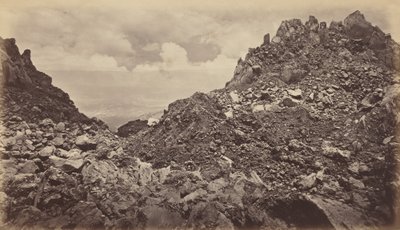 Quezaltenango vom Krater eines Vulkans, 1877 von Eadweard Muybridge