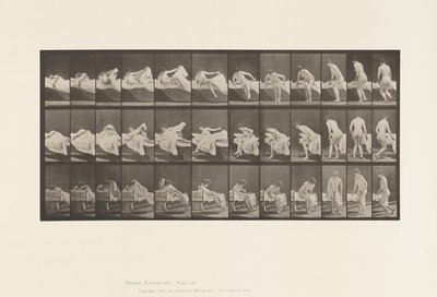 Tafel 264. Aufstehen und sich zum Knien vorbereiten von Eadweard Muybridge