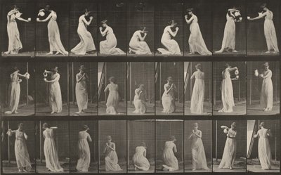 Tafel Nummer 502. Verschiedenes, Bücken, Knien usw. von Eadweard Muybridge