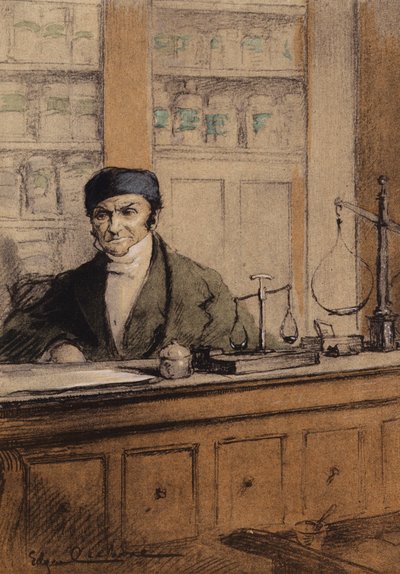 Illustration für Madame Bovary von Gustave Flaubert von Edgar Chahine