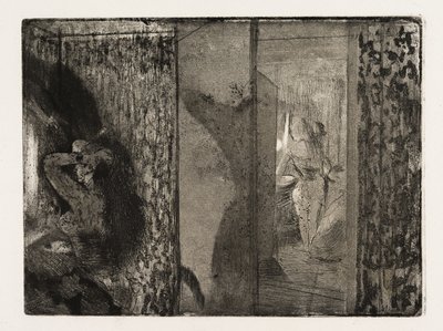 Schauspielerinnen in ihren Umkleideräumen von Edgar Degas
