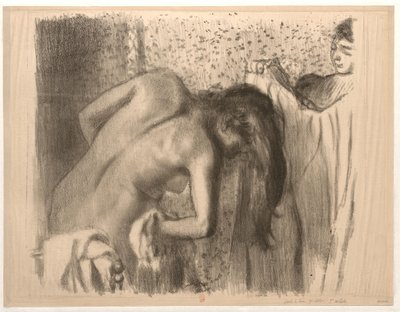 Nach dem Bad von Edgar Degas