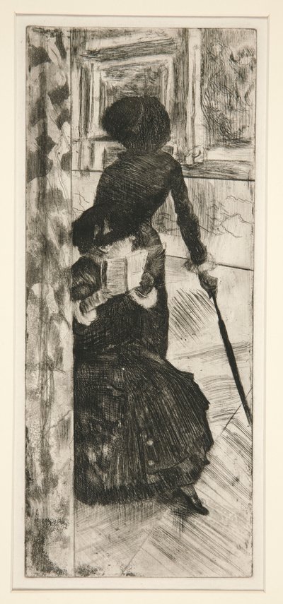 Im Louvre: Die Malerei (Mary Cassatt) von Edgar Degas