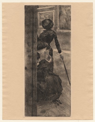 Im Louvre, Die Malerei, Mary Cassatt von Edgar Degas