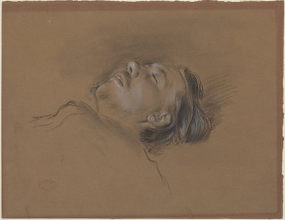 Kopf des gefallenen Jockeys (Studie) von Edgar Degas