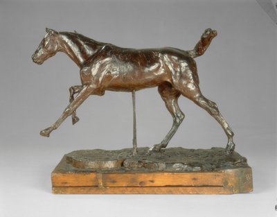 Pferd galoppiert auf dem rechten Fuß, späte 1880er von Edgar Degas