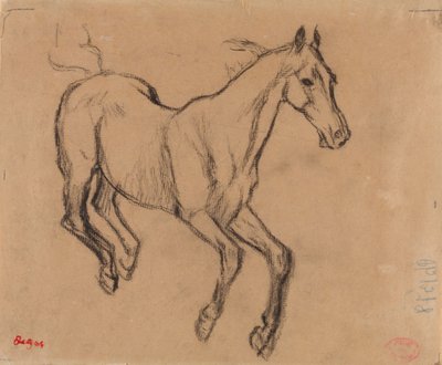 Pferd im Galopp von Edgar Degas