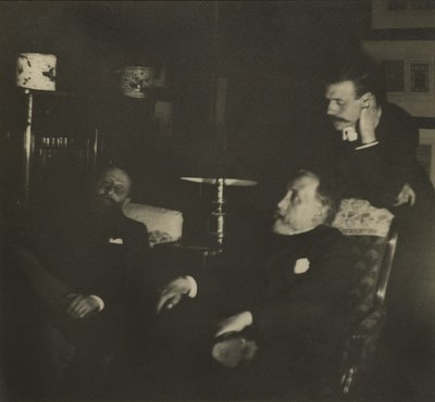 Jules Taschereau, Edgar Degas und Jacques-Emile Blanche, Dezember 1895 von Edgar Degas