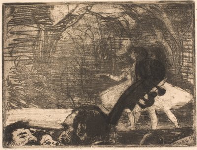 Auf der Bühne von Edgar Degas