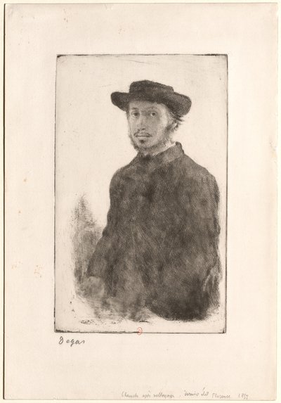 Porträt von Degas von Edgar Degas