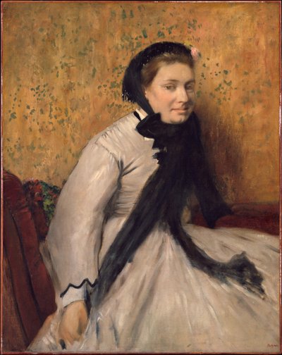Porträt einer Frau in Grau von Edgar Degas