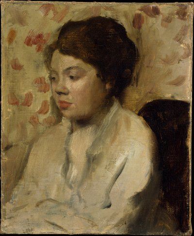 Porträt einer jungen Frau von Edgar Degas