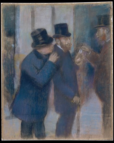 Porträts an der Börse von Edgar Degas