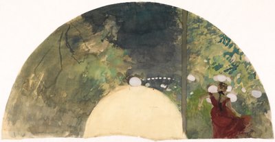 Sängerin in einem Pariser Gartencafé von Edgar Degas