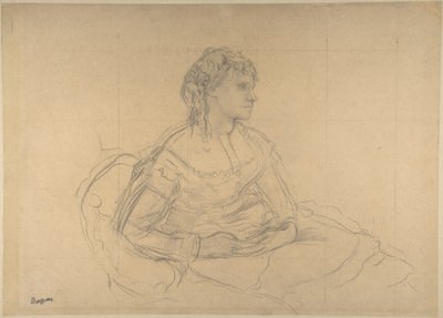 Studie für "Madame Théodore Gobillard" (Yves Morisot) von Edgar Degas