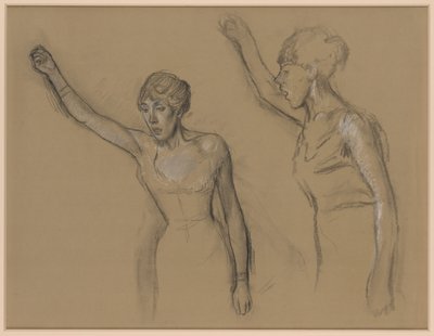 Studie eines Sängers von Edgar Degas