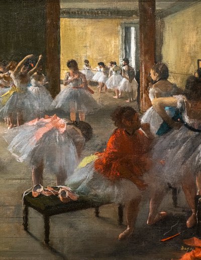 Die Tanzklasse (Detail) von Edgar Degas