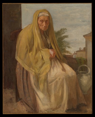 Die alte italienische Frau von Edgar Degas