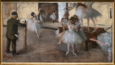 Die Tanzstunde. Um 1876 von Edgar Degas