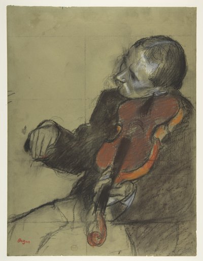 Geiger, Studie für "Die Tanzstunde" von Edgar Degas