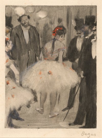 Virginie wird bewundert, während der Marquis Cavalcanti zusieht von Edgar Degas