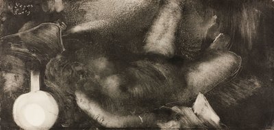 Frau, die auf ihrem Bett liegt von Edgar Degas
