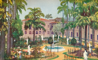 Garten des Itamaraty-Palastes - Außenministerium, 1914 von Edgar L. Pattison