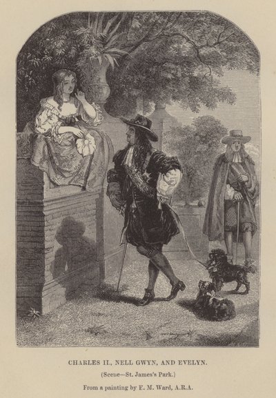 Karl II., Nell Gwyn und Evelyn, St. James