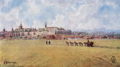Nordspanien: Astorga, Von Südosten von Edgar T. A. Wigram