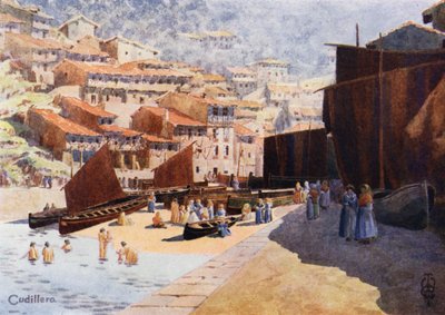 Nordspanien: Cudillero, Der Hafen von Edgar T. A. Wigram