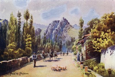 Nordspanien: Im Pass von Pajares, in der Nähe von Pola de Gordon von Edgar T. A. Wigram