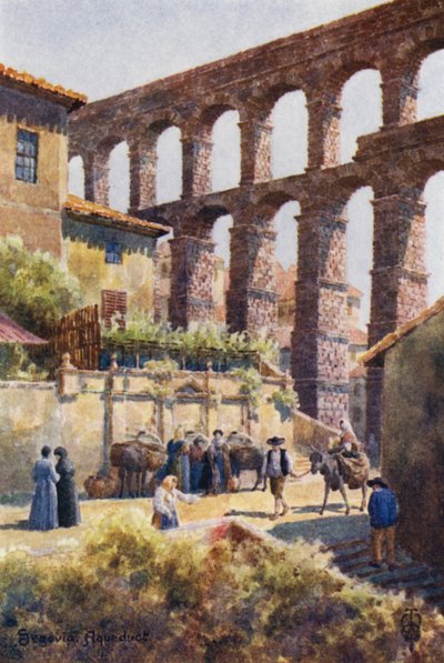 Nordspanien: Segovia, Das Aquädukt von Edgar T. A. Wigram