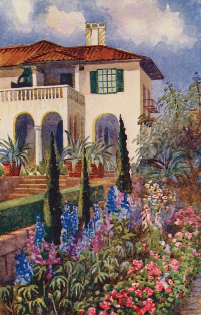Eine Ecke des Gartens in der Villa Arcadia, Johannesburg von Edith Struben