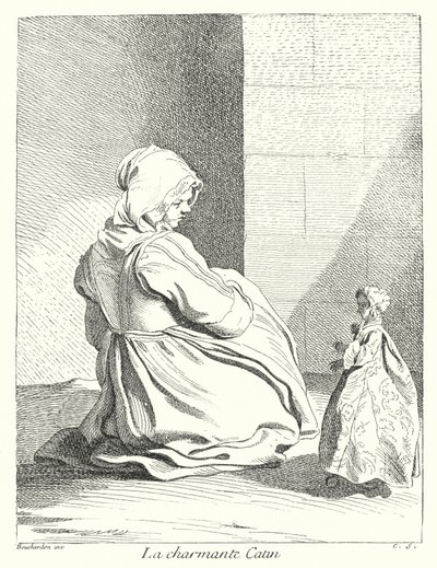 Die charmante Prostituierte von Edmé (after) Bouchardon