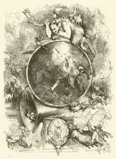 St. Hubertus, Schutzpatron der Jäger von Edmond (after) Morin