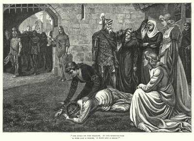 Die Braut von Malahide (Gravur) von Edmund Blair (after) Leighton