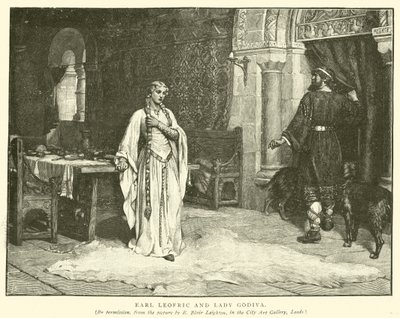 Earl Leofric und Lady Godiva von Edmund Blair Leighton