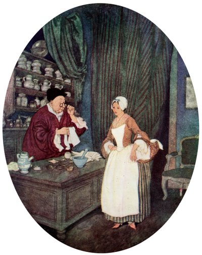 Ich habe noch nie so kleine Näharbeiten gesehen von Edmund Dulac