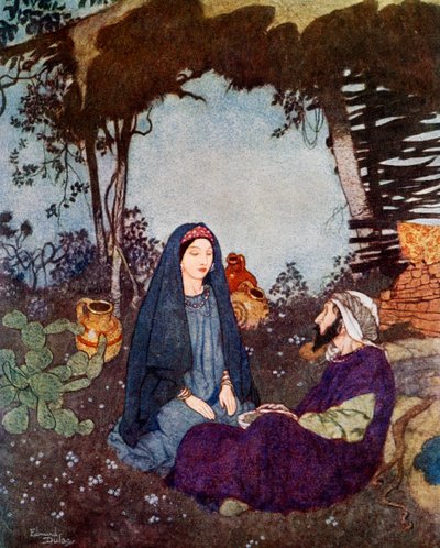 Wenn die Wüste mein Zuhause wäre, würde ich die Welt vorbeiziehen lassen, um 1900-1950 von Edmund Dulac