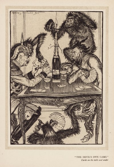 Des Kaisers Kranz: "Das eigene Spiel des Teufels" von Edmund Joseph (after) Sullivan