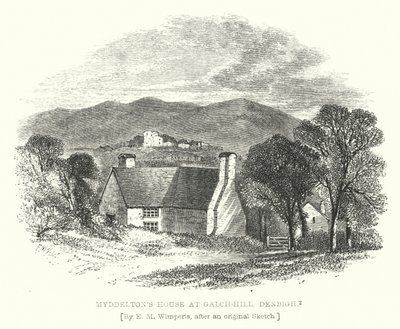 Myddeltons Haus in Galch-Hill, Denbigh (Stich) von Edmund Morison (after) Wimperis