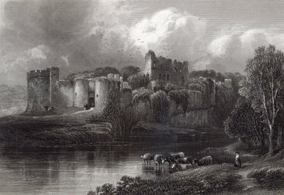 Chepstow Castle, graviert von R. Hinshelwood, gedruckt von Cassell und Company Ltd von Edmund Morison Wimperis
